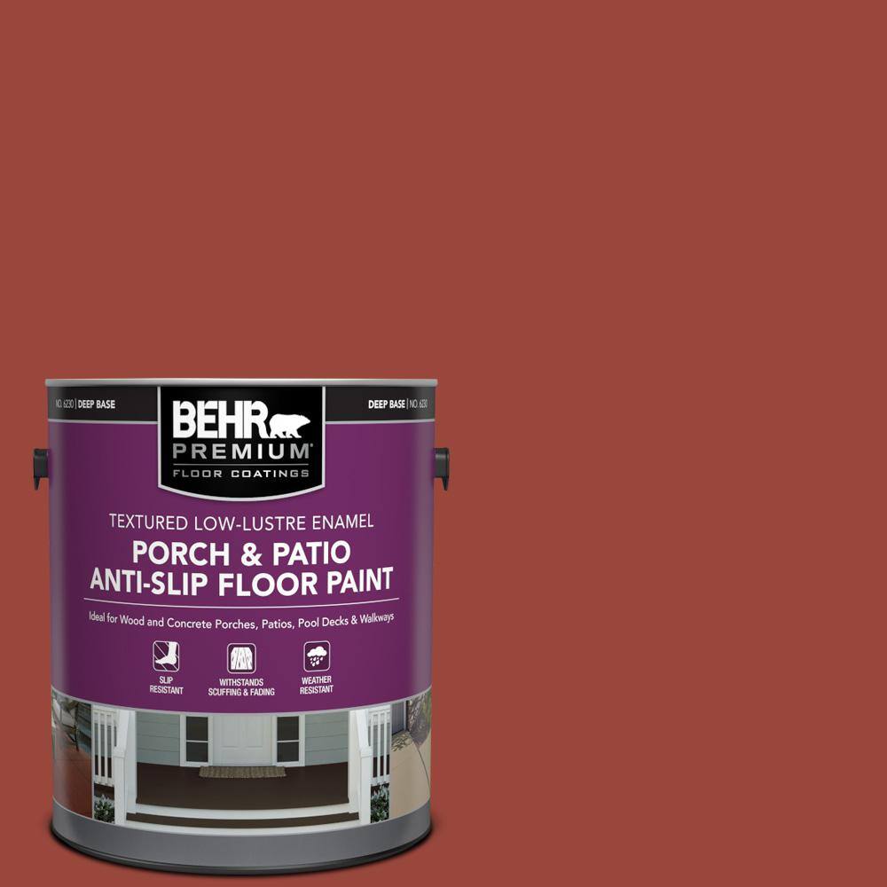 1 gal. #S-H-190 Antique Red Textured Low-Lustre Enamel Interior/Exterior Porch and Patio Anti-Slip Floor Paint price history on PriceWatchPro