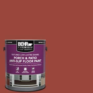 1 gal. #S-H-190 Antique Red Textured Low-Lustre Enamel Interior/Exterior Porch and Patio Anti-Slip Floor Paint