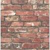 Brewster Loft Red Brick Paper Non-Pasted Wallpaper Roll (Covers 56.4 Sq. Ft.) FD23287