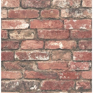 Loft Red Brick Paper Non-Pasted Wallpaper Roll (Covers 56.4 Sq. Ft.)