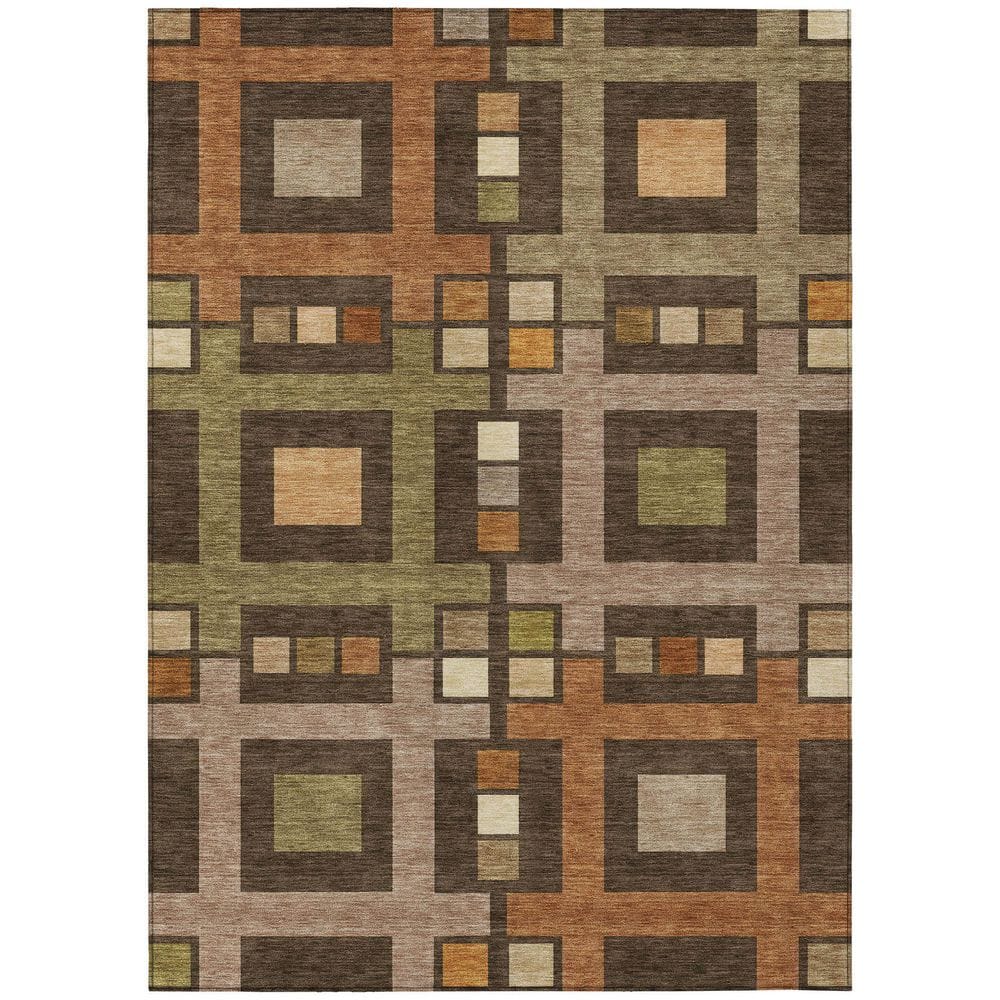 Chantille Machine Washable Indoor/Outdoor Abstract ACN2889 Chocolate 9 ft. x 12 ft. Area Rug price history on PriceWatchPro