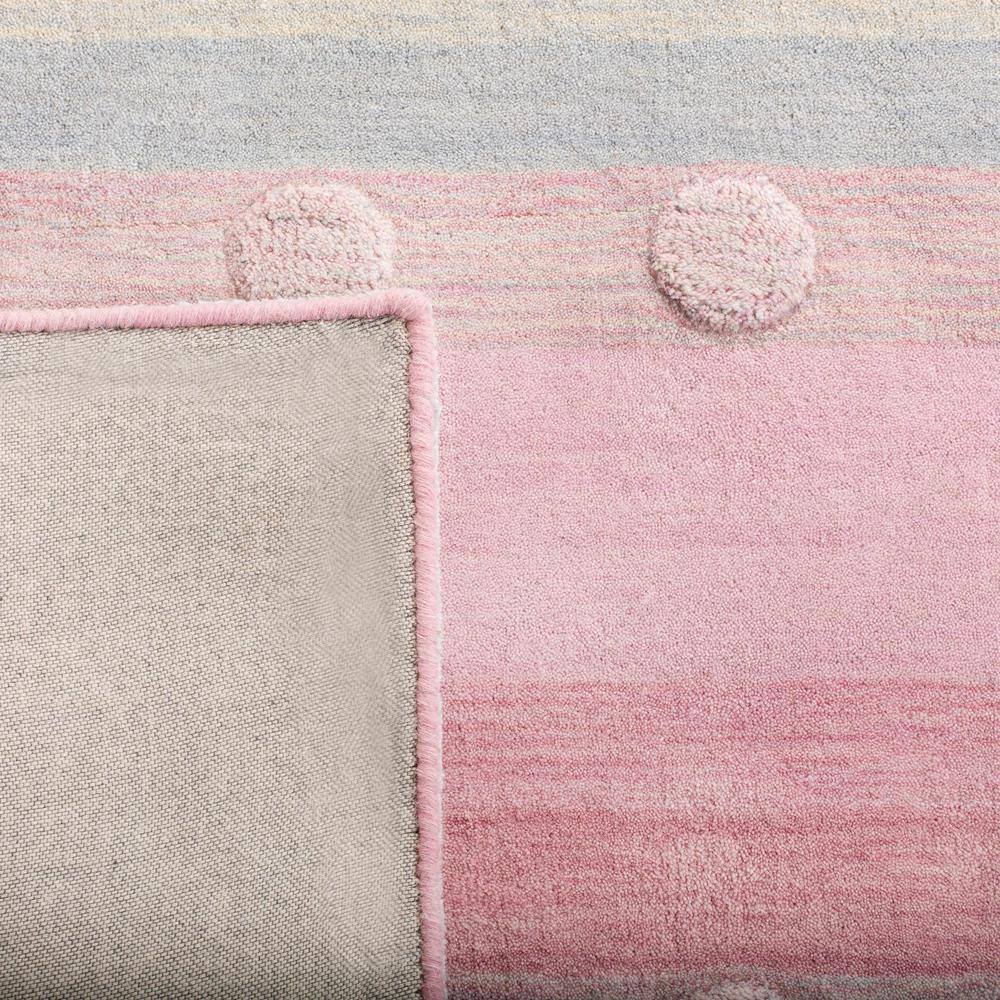 Whimsical Waves Hand-Tufted Wool Kids Rug in Light Blue, 3' x 5'