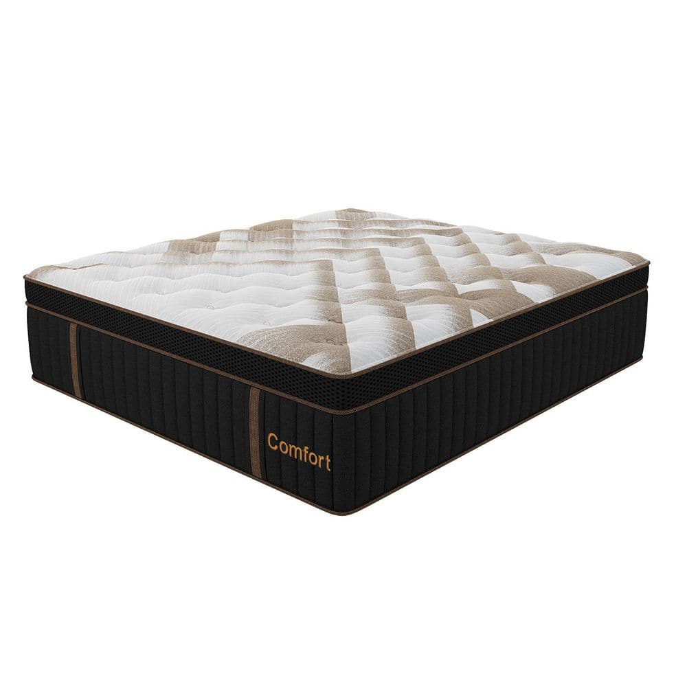14 in. King Medium Firm Memory Foam Hybrid Euro Top Bed-in-a-Box Mattress with Pressure Relief & Zoned Support price history on PriceWatchPro