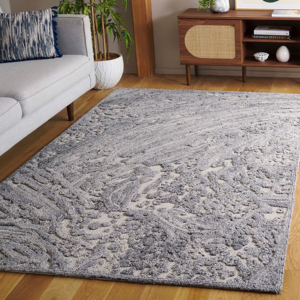 Trace 4 x 6 Gray/Ivory Abstract Area Rug price history on PriceWatchPro