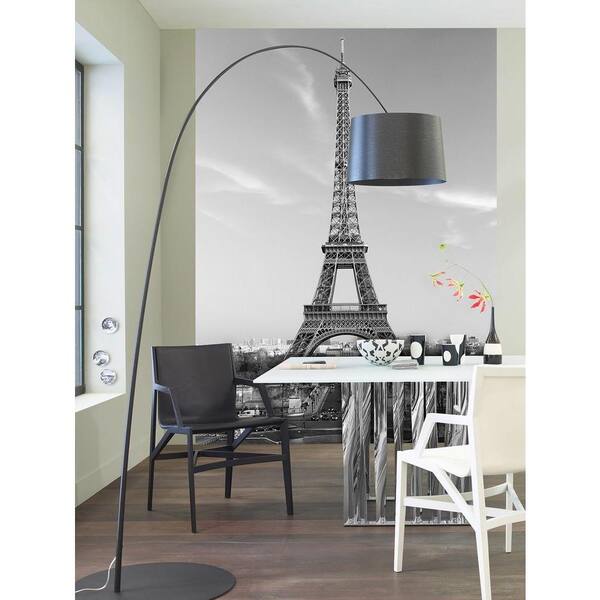 Ideal Decor 100 in. x 72 in. La Tour Eiffel Wall Mural