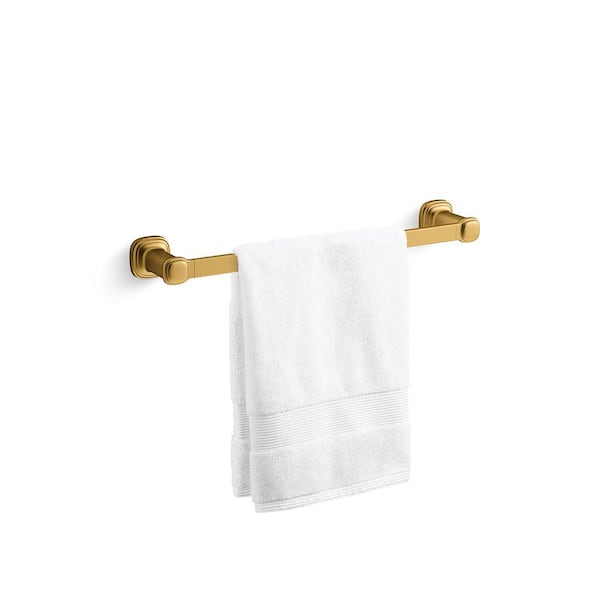 Numista 18 in. Towel Bar in Vibrant Brushed Moderne Brass