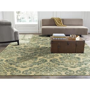 Beige/Jade 4 ft. x 6 ft. Area Rug