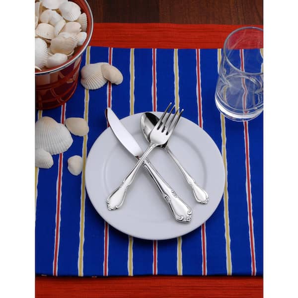 Oneida Chateau by 1880 Hospitality 2610FSLF 6 1/4 18/8 Stainless Steel  Extra Heavy Weight Salad / Pastry Fork - 36/Case