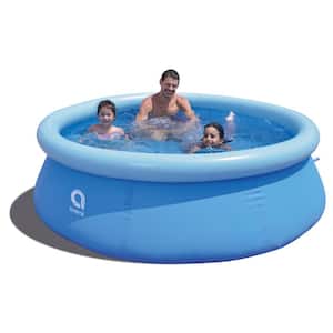 Avenli 8 ft. Round 25 in. Deep Prompt Set 2-3 Person Above Ground Outdoor Backyard Swimming Inflatable Pool