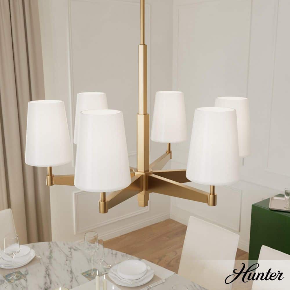 Alturas Gold Nolita 6-Light Glamorous Indoor Chandelier