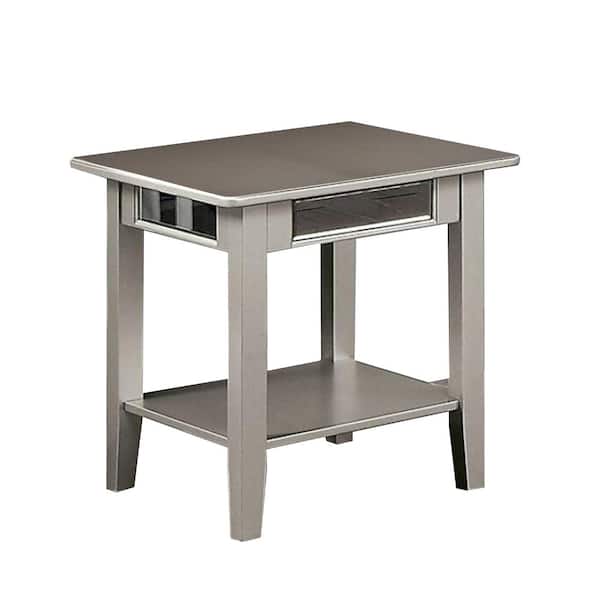 Celestine Silver End Table