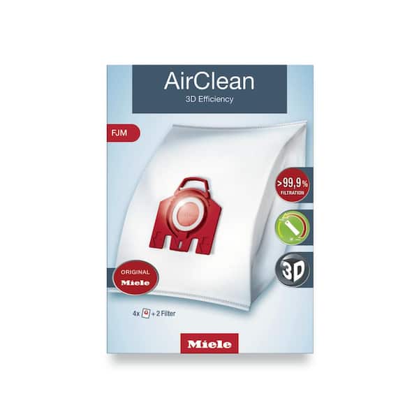 Miele AirClean 3D FJM Vacuum Dustbags (4-Pack) 10123220 - The Home Depot