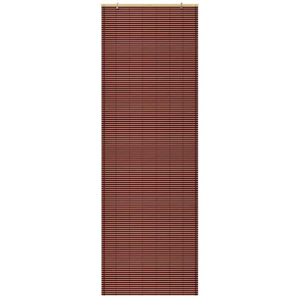 Oriental Furniture Bamboo Cordless Window Shade Mahogany 24 in. W x 72 in. L