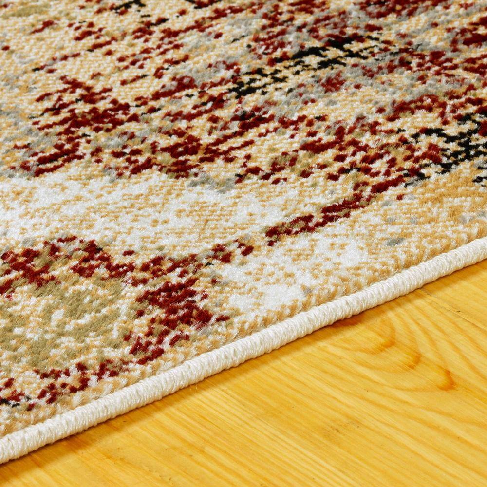 Arabella Gold Medallion 60"x5" Synthetic Vintage Area Rug