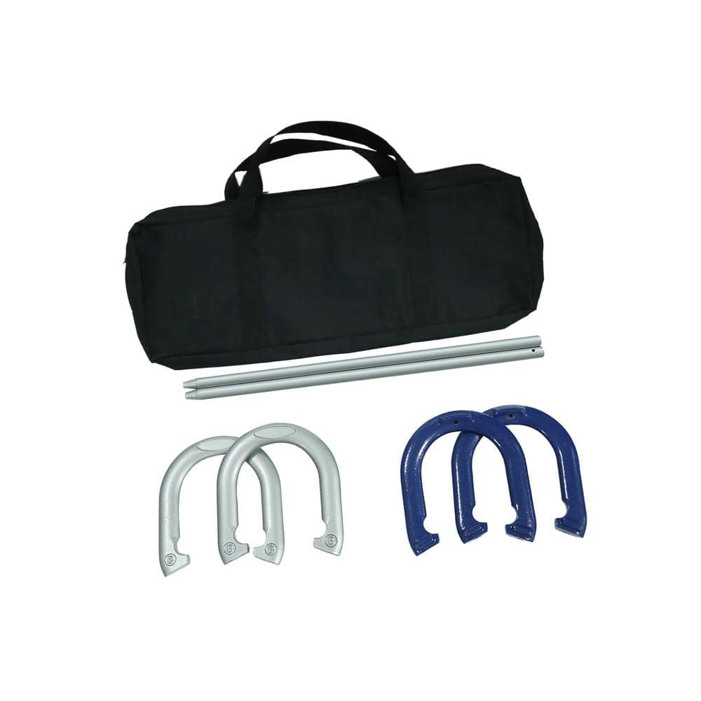 Trademark Innovations Pro Horseshoe Set Powder Coated Steel with Carry