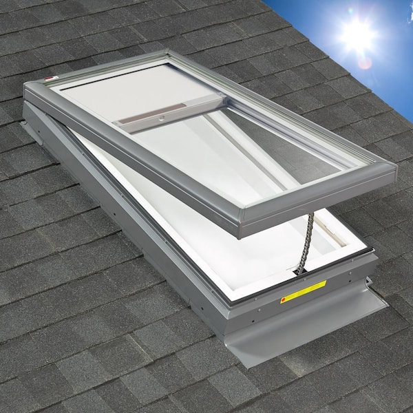 VELUX 22-1/2 x 22-1/2 in. Electric Venting Curb Mount Skylight