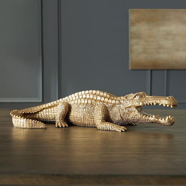 Signature DESIGN BY ASHLEY Lauretman Gold 23 in. x 6 in. Alligator