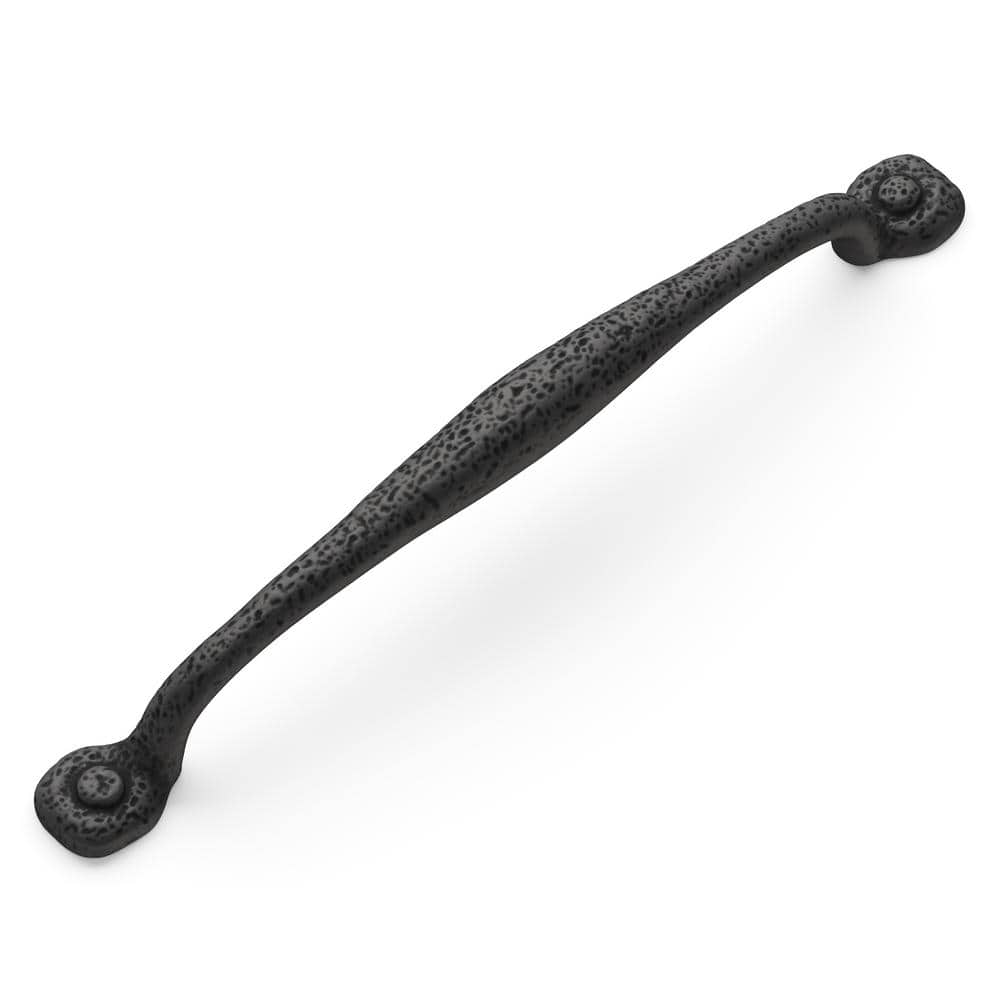 Refined Rustic Black Iron 12" Appliance Pull Handle