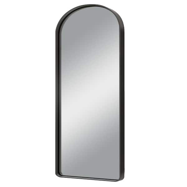 bruid toernooi Onderdompeling PexFix 32 in. W x 71 in. H Aluminium Alloy Deep Modern Arch Framed Full  Length Mirror with Rounded Corner in Black US-MR01144 - The Home Depot