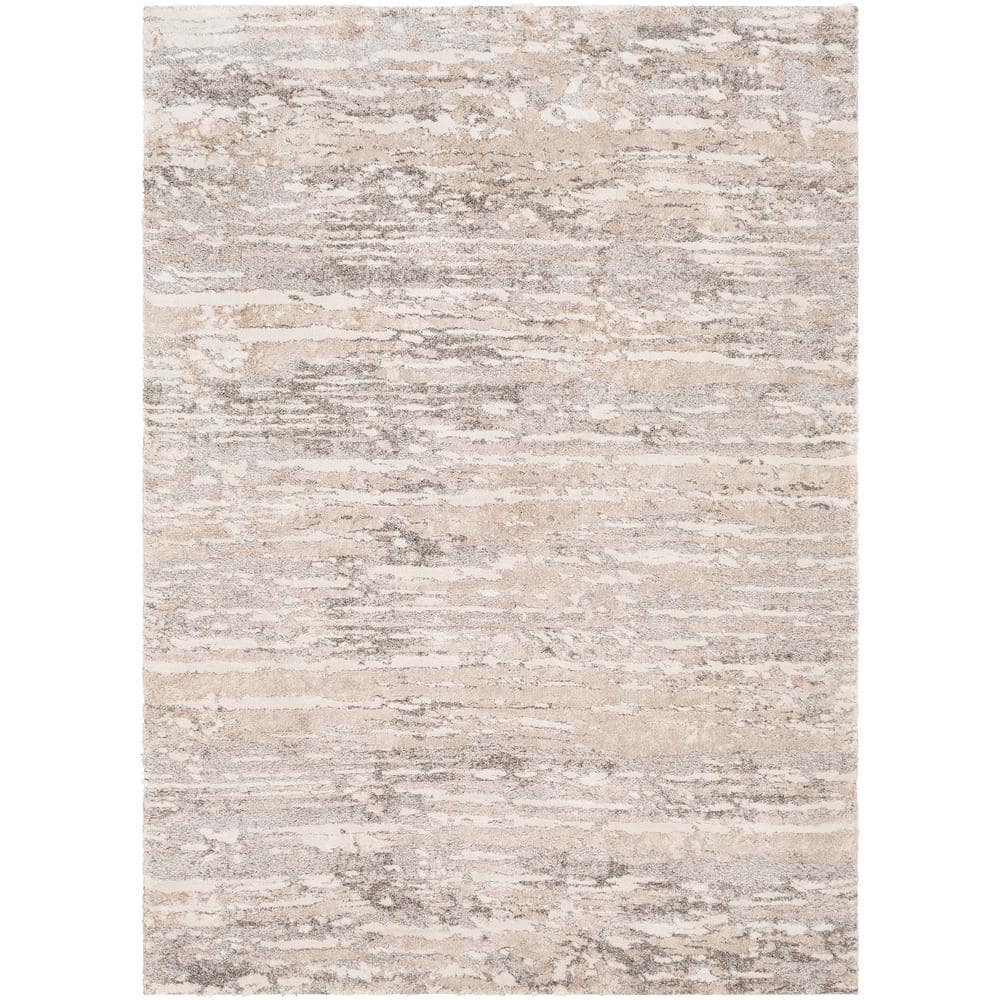 Beige Pergamon Anzlie Faded Washable Indoor/Outdoor rug - Outdoor Rectangle  9' x 12