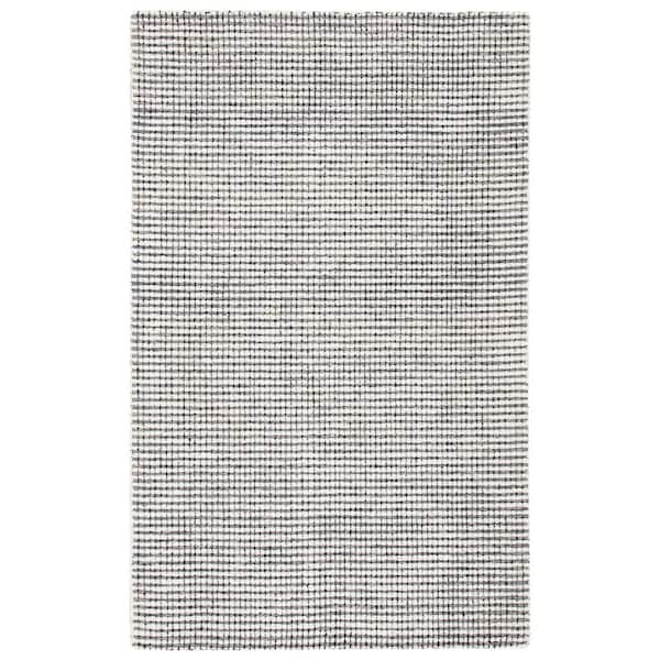 SAFAVIEH Abstract Gray/Ivory Doormat 3 ft. x 5 ft. Striped Area Rug