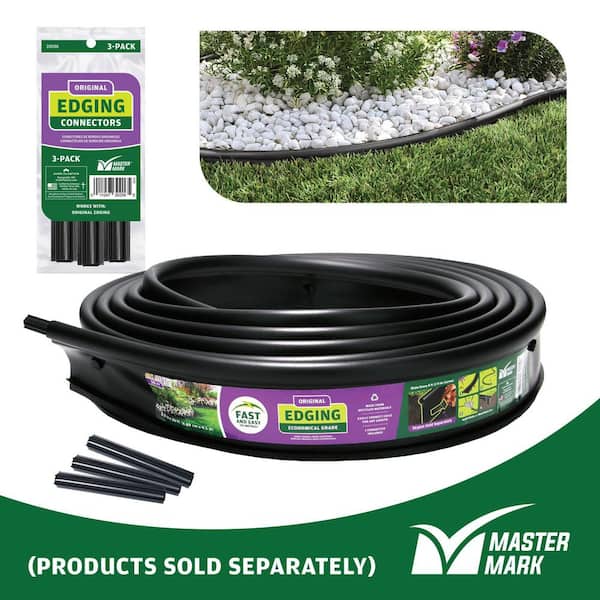 Master Mark Plastics® Black Professional Landscape Edging Coupler Kit - 3 Pack
