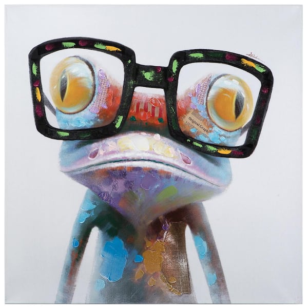 Yosemite Home Decor 40 in. x 40 in. Hipster Froggy