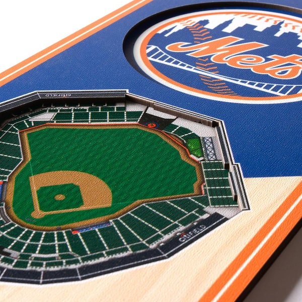 YouTheFan MLB New York Mets Wooden 8 in. x 32 in. 3D Stadium Banner-Citi  Field 0952527 - The Home Depot