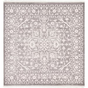 New Classical Olympia Gray 8' 0 x 8' 0 Square Rug