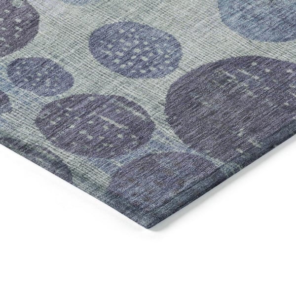 Chantille Machine Washable Indoor/Outdoor Abstract ACN1899 Denim 3 ft. x 4 ft. Area Rug