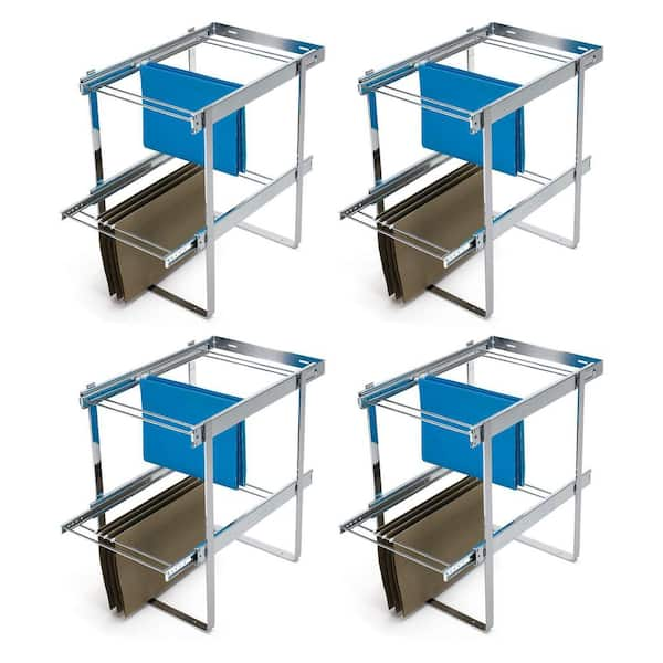 Rev-A-Shelf - RAS-FD-KIT - Chrome Two-Tier File Drawer System