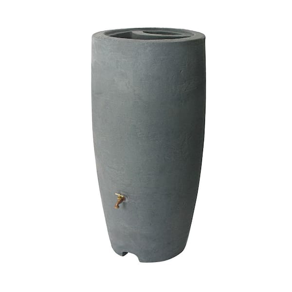 Algreen Athena 80 Gal. Charcoal-Stone Rain Barrel
