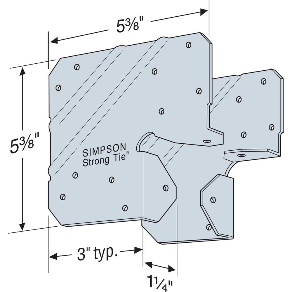 LCE ZMAX Galvanized End Post Cap for 4x Nominal Lumber 3291104112165 | eBay