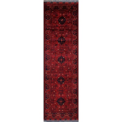 Shirvan Maroon 2.8 ft. x 9 ft. Runner Rug