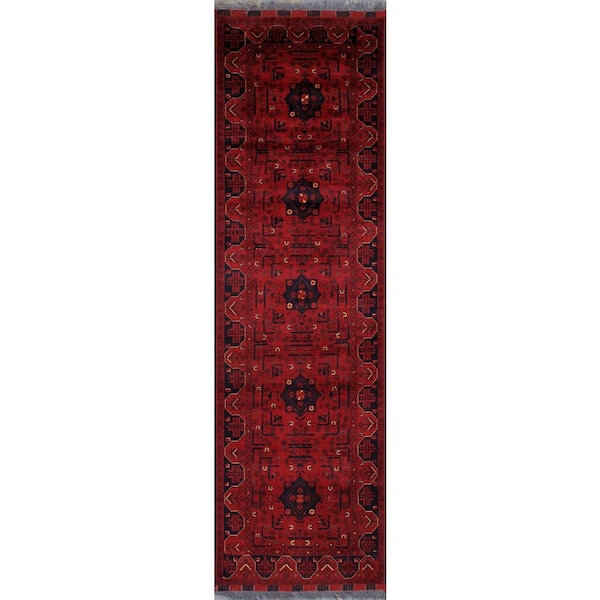 Shirvan Maroon 2.8 ft. x 9 ft. Runner Rug