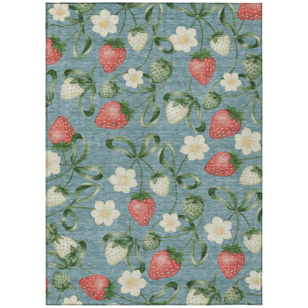 Chantille Machine Washable Indoor/Outdoor Abstract ACN2864 Teal 3 ft. x 5 ft. Area Rug price history on PriceWatchPro