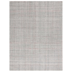 Abstract Gray/Rust 8 ft. x 10 ft. Plaid Unitone Area Rug