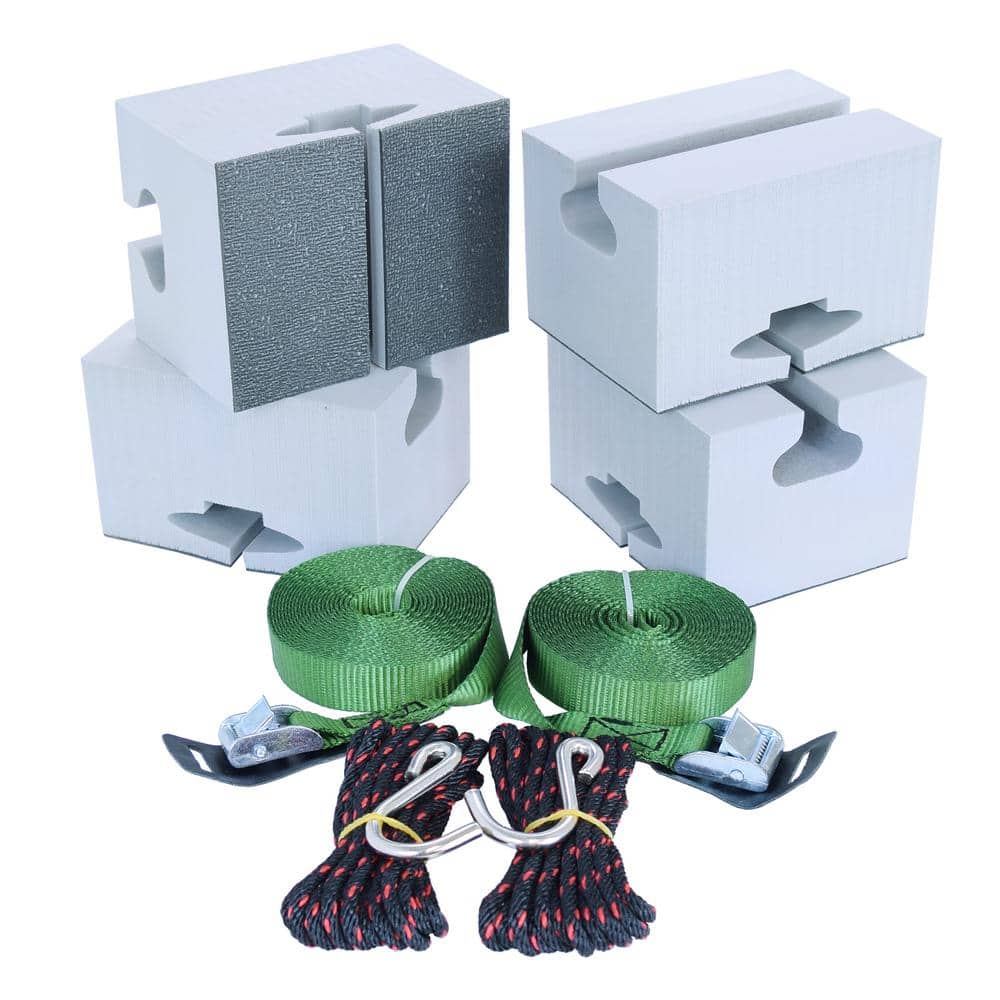 MALONE Standard Canoe Foam Block Kit 1 Boat 110 lbs. Capacity for Roof