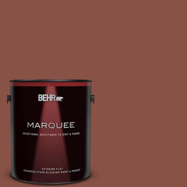 BEHR MARQUEE 1 gal. #PPU2-18 Spice Flat Exterior Paint & Primer