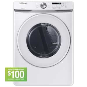 7.5 cu. ft. Stackable Vented Electric Dryer with Sensor Dry in White