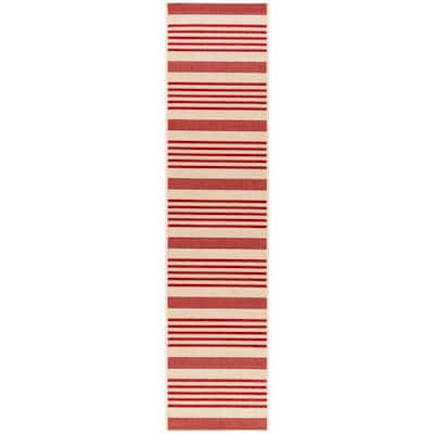 Red Runner Outdoor Rugs, Red And White Striped Rug Runner
