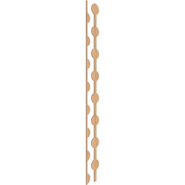 Ekena Millwork Bridgeport 94 in. H x 0.25 in. W Slatwall Panels in Maple 12-Pack