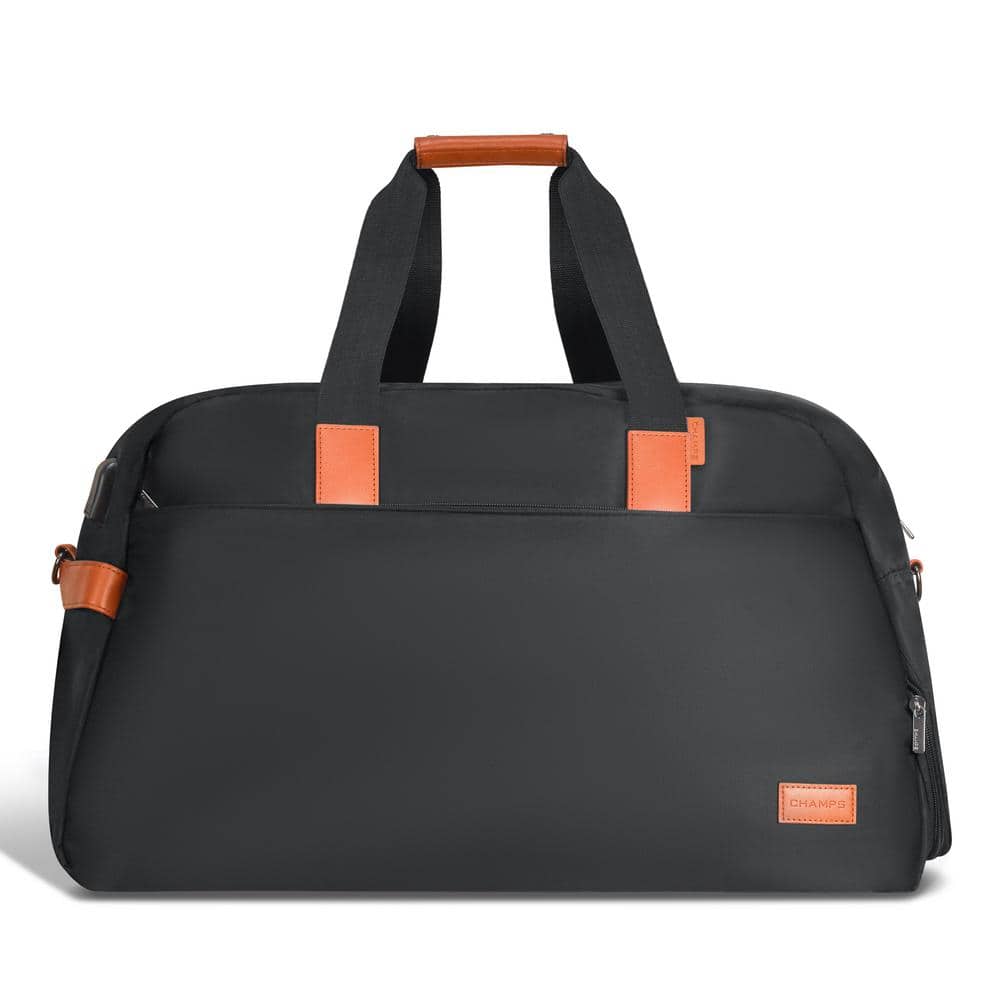 CHAMPS The Weekender 21 in. Black USB-Charging Water CHAMPS The Weekender 21 in. Black USB-Charging Water