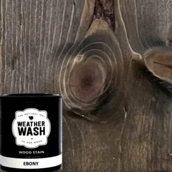 WEATHER WASH 1 qt. Ebony Weather Wash Aging Interior Wood Stain