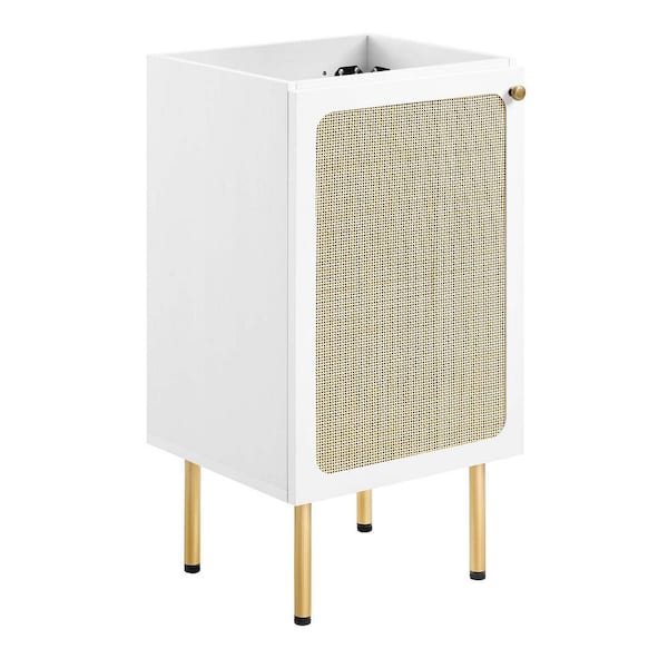 Chaucer 17 in. W x 15 in. D x 32.5 in. H Bath Vanity Cabinet without Top in White