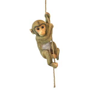 16 in. H Chico the Chimpanzee Hanging Baby Monkey Statue