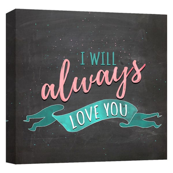 PTM Images ''I will always love you'' By PTM Abstract Images Canvas 15 in. x 15 in.