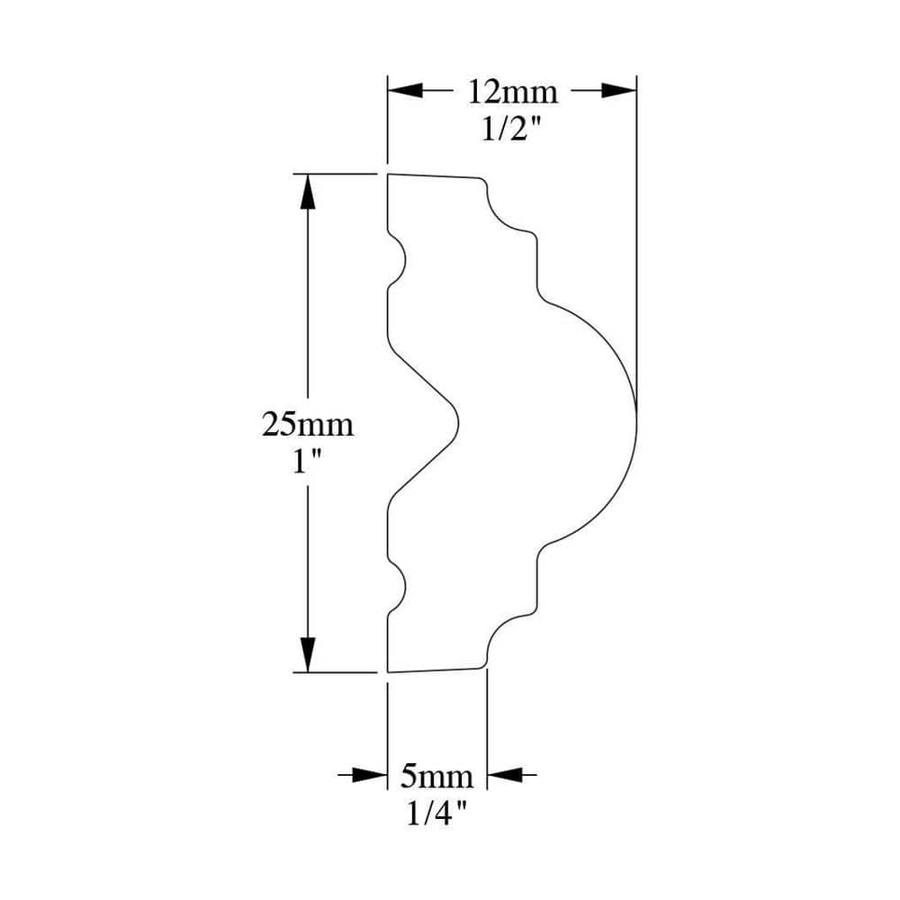 Primed White Polystyrene Panel Moulding Set of 55