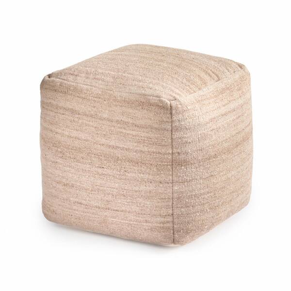 Anji Mountain Mariner 18' Dark Brown Rectangular Upholstered Pouf