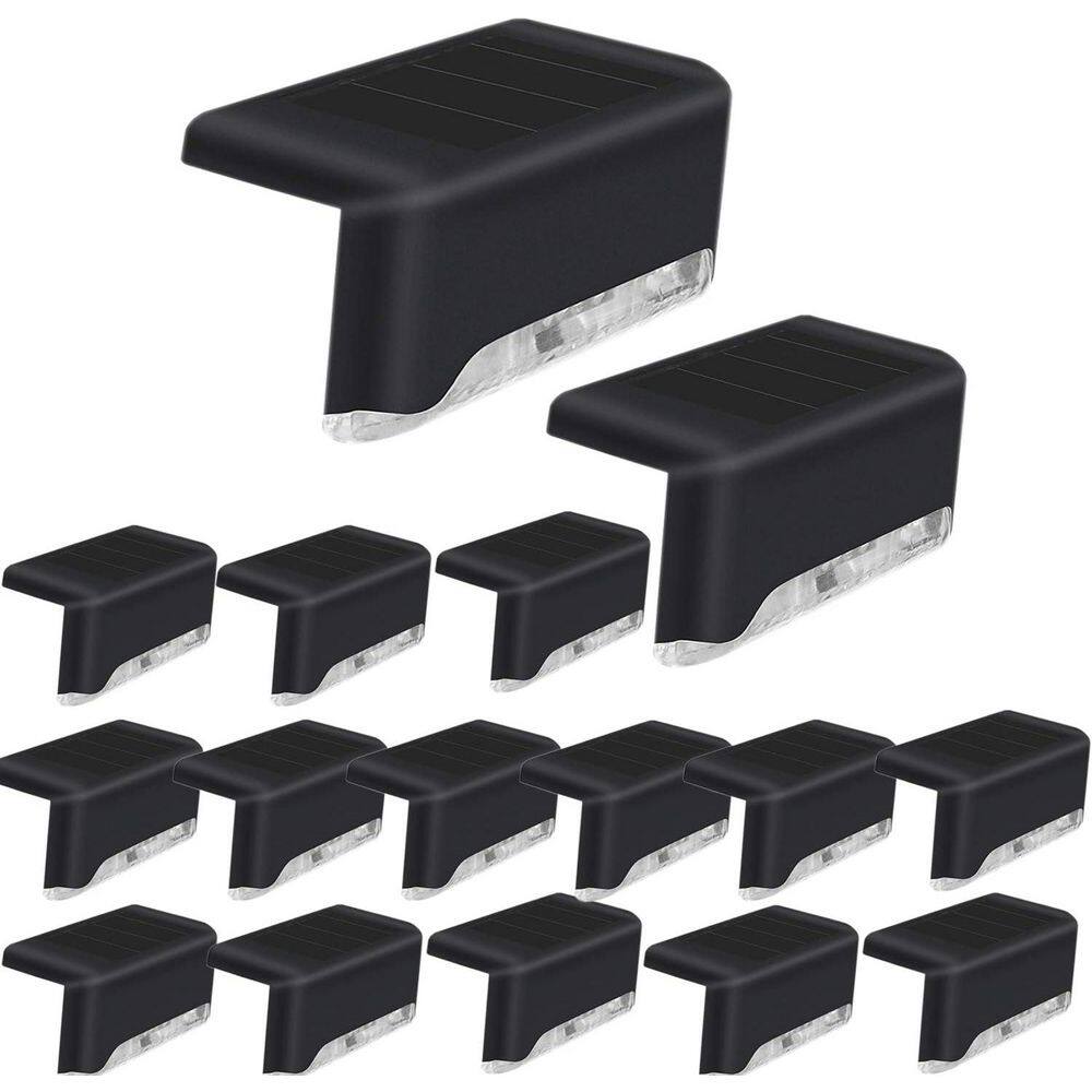 16 Pack Solar LED Deck Lights Waterproof for Outdoor Steps Railing Wall Patio Garden Yard Driveway Path Cool White price history on PriceWatchPro